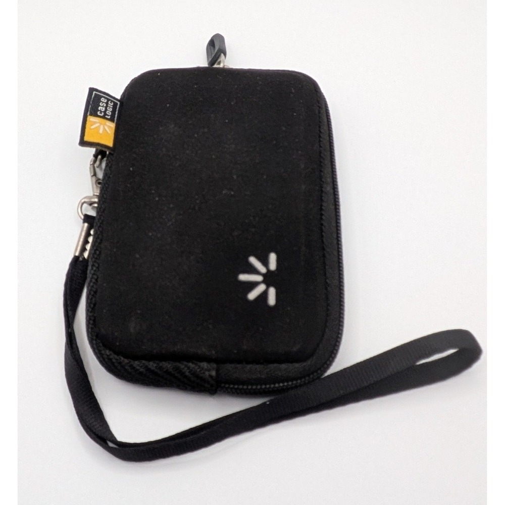 Case Logic Camera Pouch Unisex Small Black Good Padded Zip Case with Wrist Strap